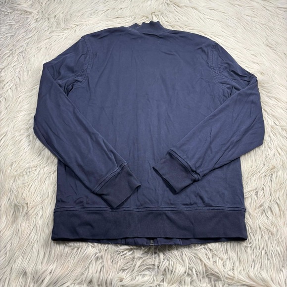 Banana Republic Men's S Navy Luxe Touch Performance Knit Bomber Jacket Preppy - Picture 5 of 5